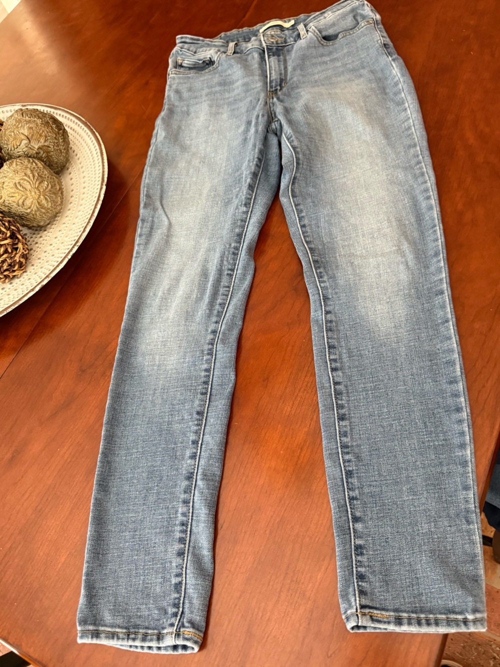 Levi’s 711 Skinny Light Wash Women's Straight Leg Jeans - Blue